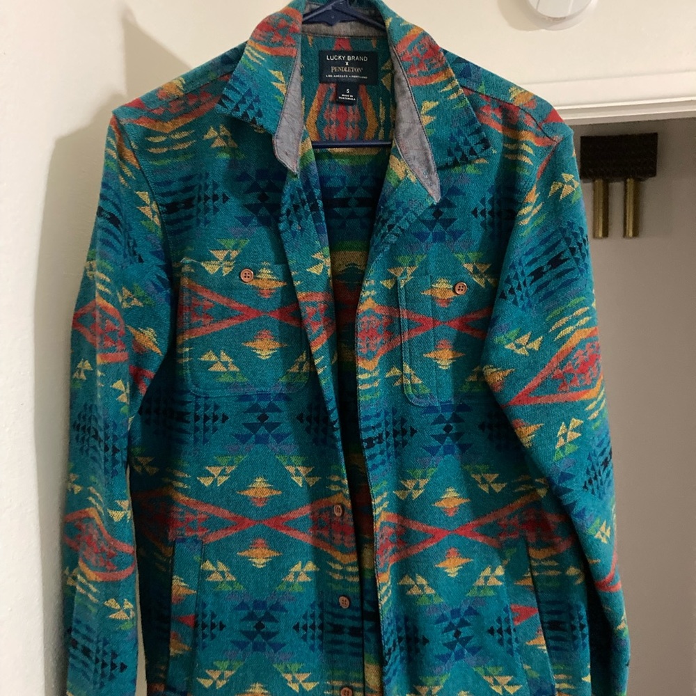 Lucky Brand x Pendleton wool button up shirt jacket
